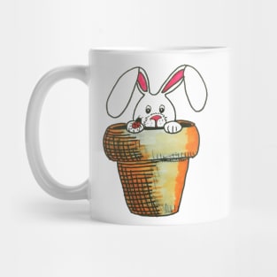 Rabbit in pot Mug